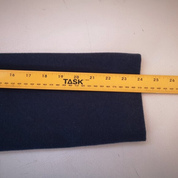 Old Navy Ladies Snap Closure Size Medium Belted Navy Coat - Picture 9 of 10